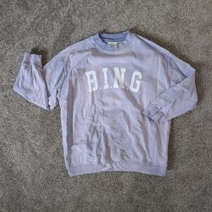 Anine Bing Lavender Oversized Sweatshirt